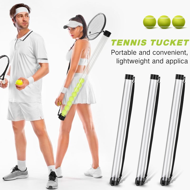 Jerify 3 Pcs Tennis Ball Tube Pickup Picker Holds 18 Balls with Shoulder Strap for Tennis Balls Pickup Collector, Carrier, Dispenser - Image 2